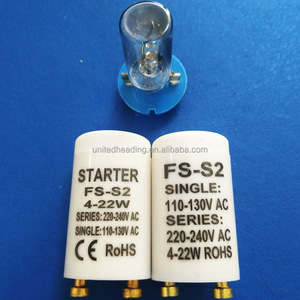 CE ROHS FS-S2 110V <span class=keywords><strong>led</strong></span> tubo de tubo <span class=keywords><strong>fluorescente</strong></span> de brillo arrancador para lámpara <span class=keywords><strong>fluorescente</strong></span> - Product Image 2