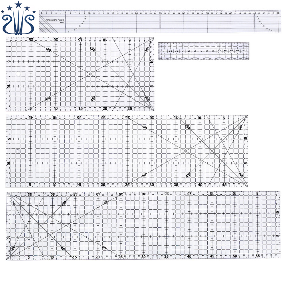 CZ-28 акриловые набивные весы, набор прямых пластиковых линейки