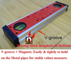 10 inch LED hiển thị mức độ kỹ thuật số với từ tính và hai bong bóng thiên thần đo dl135 - Product Image 6