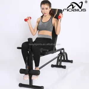 Manual Exercise Equipment With Wooden Sports Bench
