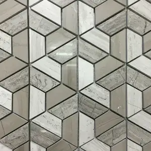 3D zemini, çeşitleri 3d mermer mozaik fayans