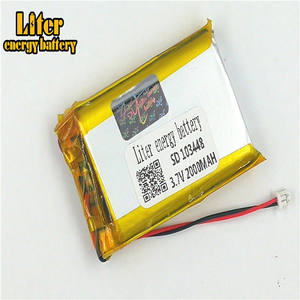 Spina 1.25-<span class=keywords><strong>2</strong></span> P Batteria Al Litio 103448 2000 mah Ricaricabile Li Batteria Ai Polimeri di PL LiPo Batteria con Fili - Product Image 3