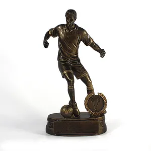 custom Arts and crafts award football resin sports theme trophy