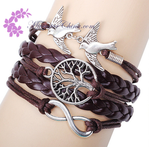 Hot vente Stock bijoux Lots Styles Weave en cuir Charm Bracelet U choisissez - Product Image 3