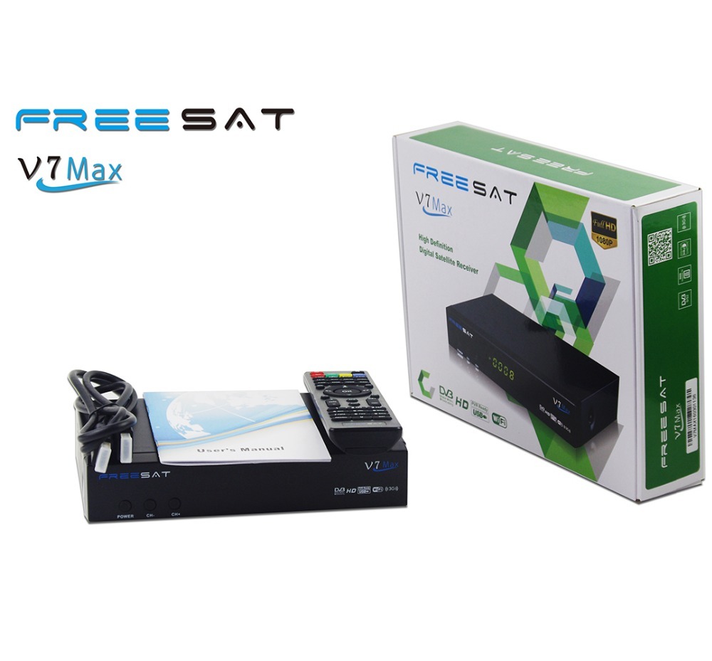 SÁB LIBRE V7 Max 4 K HD DVB-S/S2 Receptor de Satélite Malasia Decodificador Youtube Powervu Cine Chino