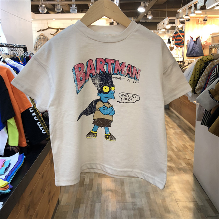 Детская винтажная Толстовка Chriden с мультяшным принтом, хлопковая Футболка-поло с изменением цвета в Корейском стиле