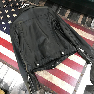 Fashion <strong>Women</strong> Autumn <strong>Jacket</strong> Short <strong>Real</strong> Sheepskin <strong>Leather</strong> <strong>Jacket</strong> New Arrival - Product Image 2