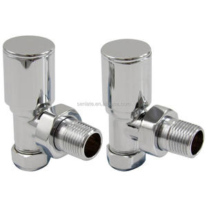 Vannes de <span class=keywords><strong>radiateur</strong></span> chromées et brossées SUN-V01/V02, vannes droites et vannes coudées - Product Image 2
