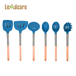 Hot bán trên dòng tốt bán Silicone đồ dùng nhà bếp chịu nhiệt nấu ăn đồ dùng Set/đồ nấu nướng thì<span class=keywords><strong>a</strong></span> Set - Product Image 5