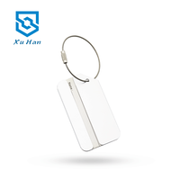 Étiquette de bagage en alliage d'aluminium Xuhan modèle 001 de haute qualité avec impression laser, portable pour voyages aériens, étiquettes d'étagère d'entrepôt
