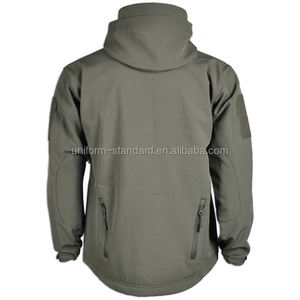 Col de Baseball pour hommes, veste coquille souple, personnalisée, noir, mode hiver - Product Image 3