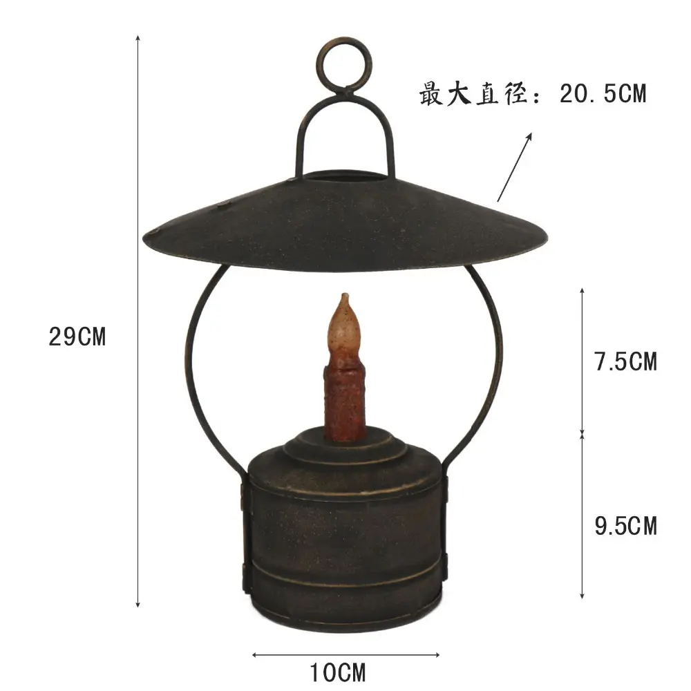 Дешевая и ретро настраиваемая масляная лампа со свечой, светодиодная батарея для внутреннего садового украшения