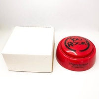 Nouvel arrivage de haute qualité Enregistrement sonore personnalisé Push Buzzer Enregistrable Facile Musique Bouton parlant pour dresseur de chiens