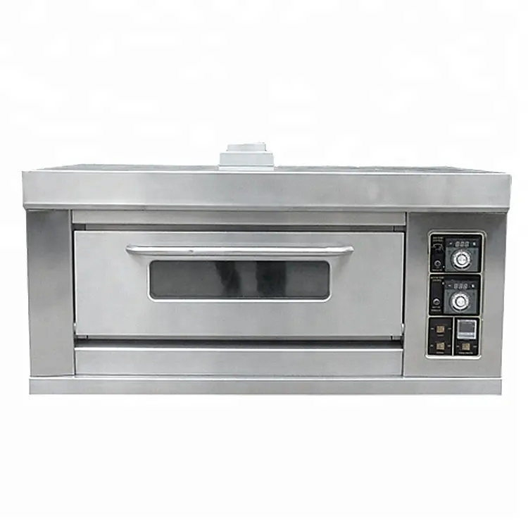 Hoge Temperatuur Gas Oven Enkele Laag Twee Tray Franse Brood Bakkerij Gas Oven