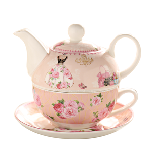 Théière en céramique et théière personnalisée en céramique pour un ensemble porcelaine mariage hôtel Restaurant emballage en vrac toutes saisons rose - Product Image 2