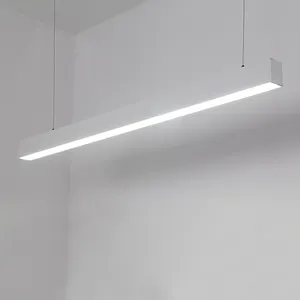 1.2 متر طويلة 30w 2800lm أبيض أسود الألومنيوم قلادة لمبات LED للإضاءة الخطية لاعبا اساسيا للمكتب