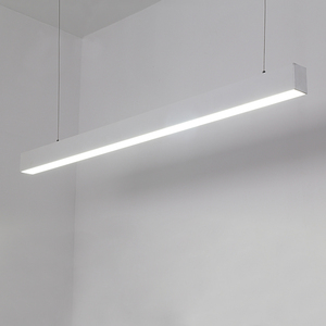 1.2 metro lungo 30w 2800lm bianco nero alluminio pendente LED apparecchio di illuminazione lineare per ufficio