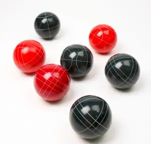 Bola de petanque de plástico 72mm, 8 pedras de resina petanque, conjunto de bola de plástico colorido