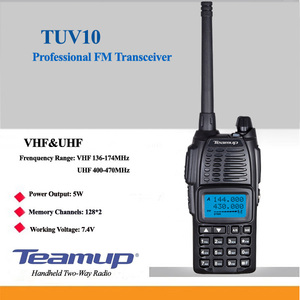 Teamup dual band 5 watts 3-10 km talk range vhf &uhf handy <span class=keywords><strong>talkie</strong></span> - Product Image 4