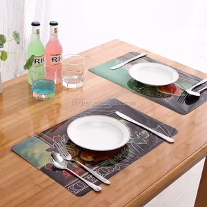 table mats China supplier pp laser 2016 New technology laser non-woven fabric place mat