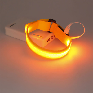 Brassard de <span class=keywords><strong>bras</strong></span> réglable en Nylon à Led, rechargeable par USB, lampe clignotante, pour courir la <span class=keywords><strong>nuit</strong></span>, 2 pièces - Product Image 2
