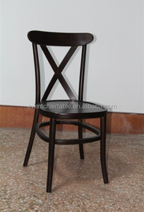 Sólido <span class=keywords><strong>cafe</strong></span> estilo silla de comedor con cruzar de regreso por - Product Image 3