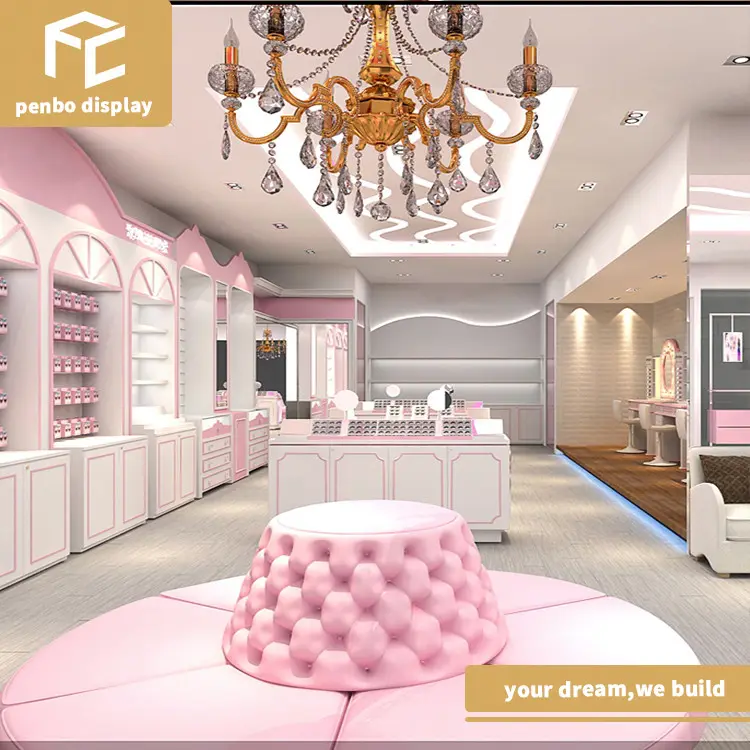 OEM/ODM cosmetic store layout design, store design for cosmetics