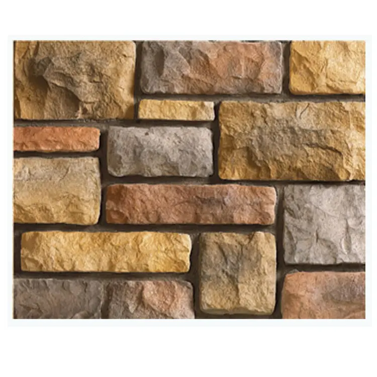 Panel Batu Dinding Batu Bata Buatan HS-TM45, Panel Bata Imitasi