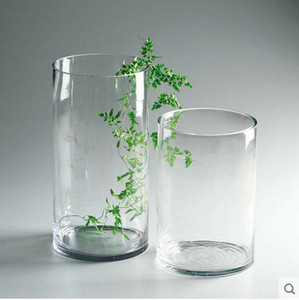 Jarrón <span class=keywords><strong>de</strong></span> <span class=keywords><strong>Vidrio</strong></span> Cilíndrico Simple y Económico para Decoración <span class=keywords><strong>de</strong></span> Bodas en Casa - Product Image 2