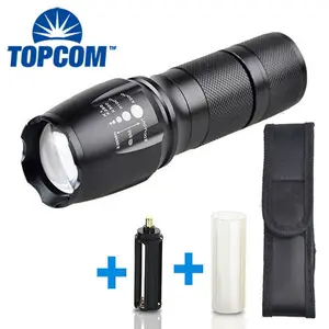 4000 Lumens 5-Mode XM-L T6 LED פנס Zoomable טקטי אור לפיד