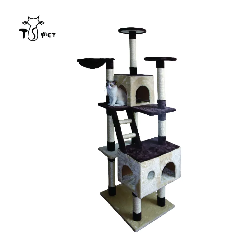 Cheap Large Luxury Lovely Pet Tree China Manufacturer Scratch Climbing Rope Toy Cat Wall Shelf
