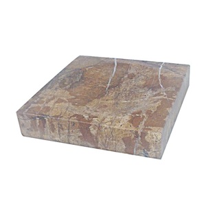 4 pièces de forme carrée en marbre brun moderne et écologique Accessoires de salle de bain - Product Image 4