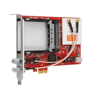 DVB-S DVB-T2 DVB-C ISDB-T Duplo Sintonizador Duplo CI PCI-e Cartão cartão de streaming de IPTV receptor de satélite placa Sintonizadora de TV a cabo