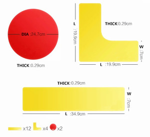 Nouveaux marqueurs professionnels de terrain de pickleball Eco <span class=keywords><strong>PVC</strong></span> marqueurs de limite de ligne de court de tennis - Product Image 2