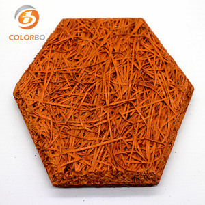 Paneles acústicos de lana de madera hexagonales, bricolaje, precio más bajo - Product Image 1