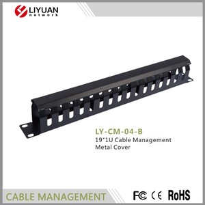Système de gestion de câbles réseau en acier LIYUAN LY-CM-04-B 1U 19 pouces pour rack de serveur, montage horizontal, 16 emplacements plus grands pour câbles - Product Image 3