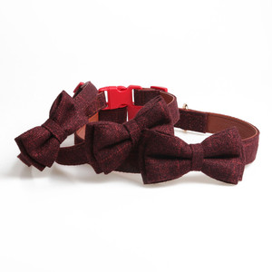 Pajarita de pata de gallo de estilo británico <span class=keywords><strong>Collar</strong></span> de perro seguro <span class=keywords><strong>Collar</strong></span> para mascotas - Product Image 3