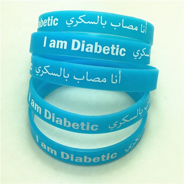 Diabetes Wristbands Customizable Medical ID Bracelets