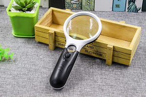 3 Led 빛 45X 휴대용 독서 돋보기 렌즈 방수 현미경 돋보기 3 Led 조명 보석 시계 확대경 - Product Image 2