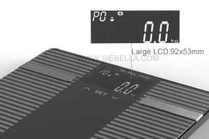 Neues Design digitale Gewichtsskala niedriges MOQ günstiger Preis gehärtetes Glas Plattform digitales Wiegen Körperfett-Analysator-Skala - Product Image 5