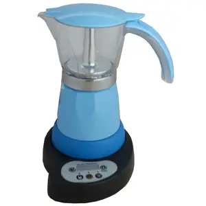 Aluminum and Plastic electric moka pot coffee stirrer with LED display usb coffee maker