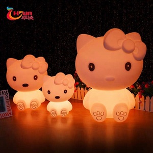 Màu Sắc Thay Đổi Điều Khiển Từ Xa Tiết Kiệm Năng Lượng Hello Kitty Bé Kids Cạnh Giường Ngủ Trung Quốc Đèn Bàn - Product Image 3