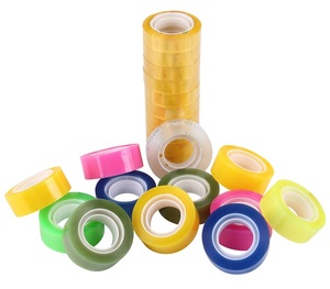 Bopp Print Adhesive Tape Clear Acrylic Stationery Tape For Office And School Use Tape With Nice Dispenser