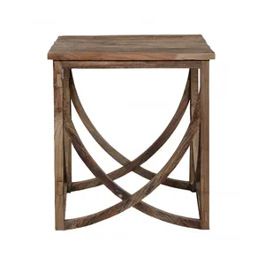 Meados do século moderno clássico antigo estilo francês mobiliário sotaque reciclados elm mesa final