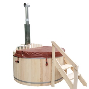 Baignoire ronde en bois pour adultes, excellente qualité, portable - Product Image 2