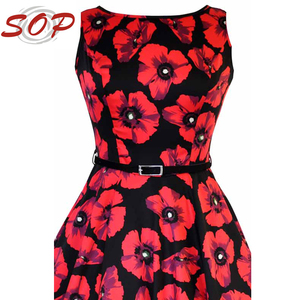 Fiore sexy immagine del vestito di abiti da donna con aperto indietro made in china - Product Image 3