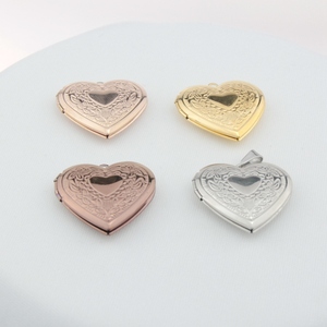 18K Gold Plated 316L Stainless Steel Necklace Waterproof Non-Tarnish Hypoallergenic <strong>Heart</strong> <strong>Locket</strong> for Women - Product Image 5