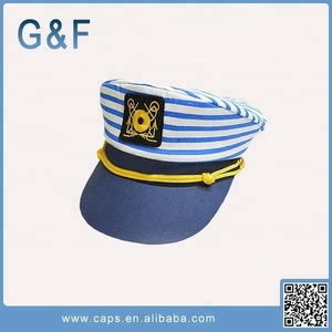 Nuovo Design <span class=keywords><strong>Cappello</strong></span> da <span class=keywords><strong>Capitano</strong></span> Marinaio Bianco Personalizzato - Product Image 3