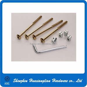 Vis de connexion pour meubles M6 à <span class=keywords><strong>tête</strong></span> <span class=keywords><strong>Allen</strong></span> <span class=keywords><strong>avec</strong></span> <span class=keywords><strong>écrou</strong></span> cylindrique, longueur 110 mm, filetage 1/4, 6 mm - Product Image 5