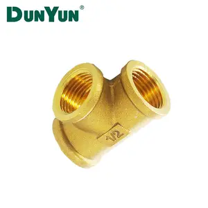 Male and female Brass fitting Plumbing Tee Fittings with BSP Thread